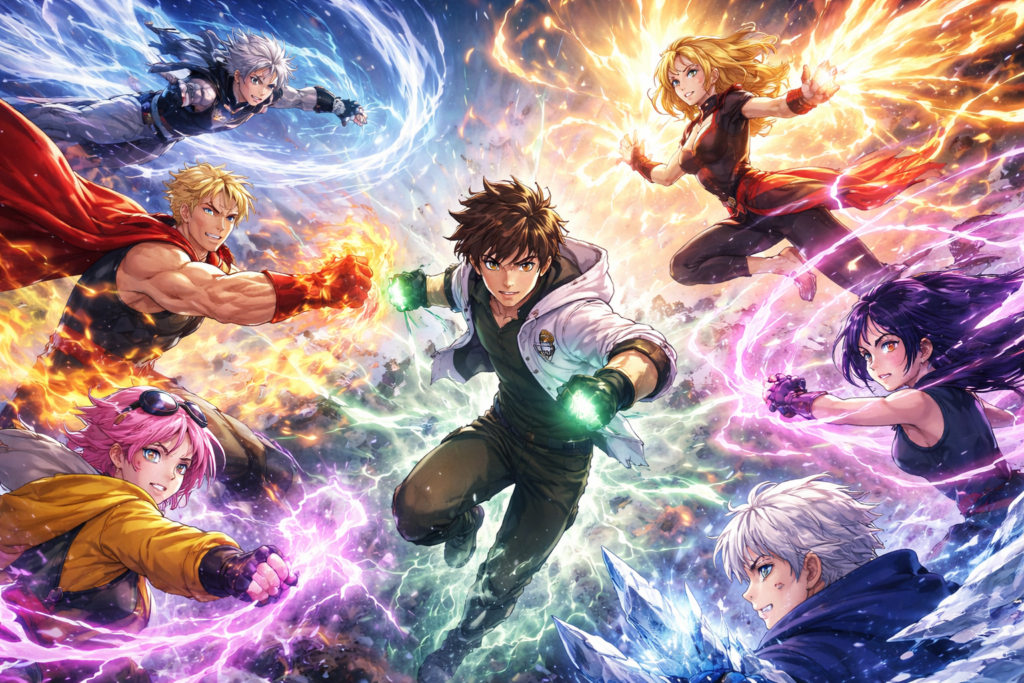 個性のぶつかり合う群像劇アニメ。